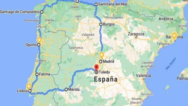 Mapa Circuito Esp-Portugal